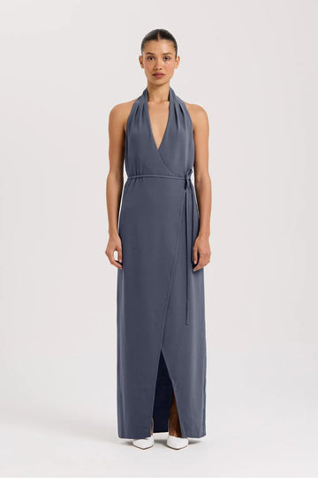 Vida Halter Yaka Maxi Elbise