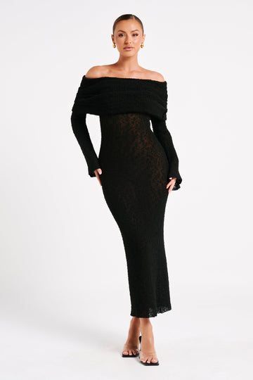 Marisol - Siyah Maxi Elbise