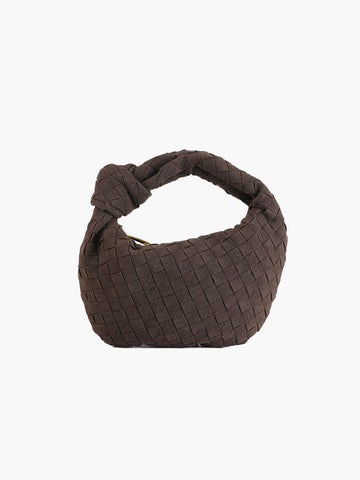 Woven Mini Premium Süet Çanta