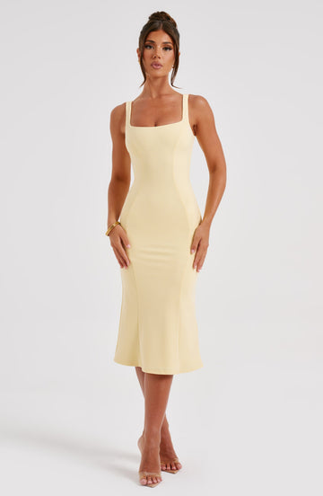 Elaine - Limon Midi Elbise
