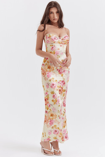 Winny - Çiçekli Maxi Elbise