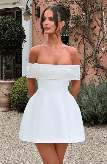 Laurel - Beyaz Mini Elbise