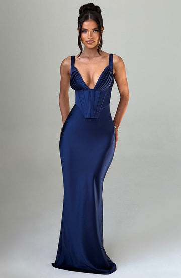 Shae - Lacivert Maxi Elbise