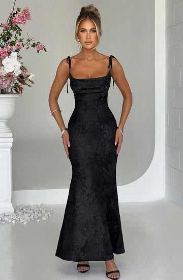 Whitney - Siyah Maxi Elbise