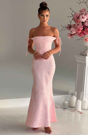 Whitney Maksi Elbise - Pembe