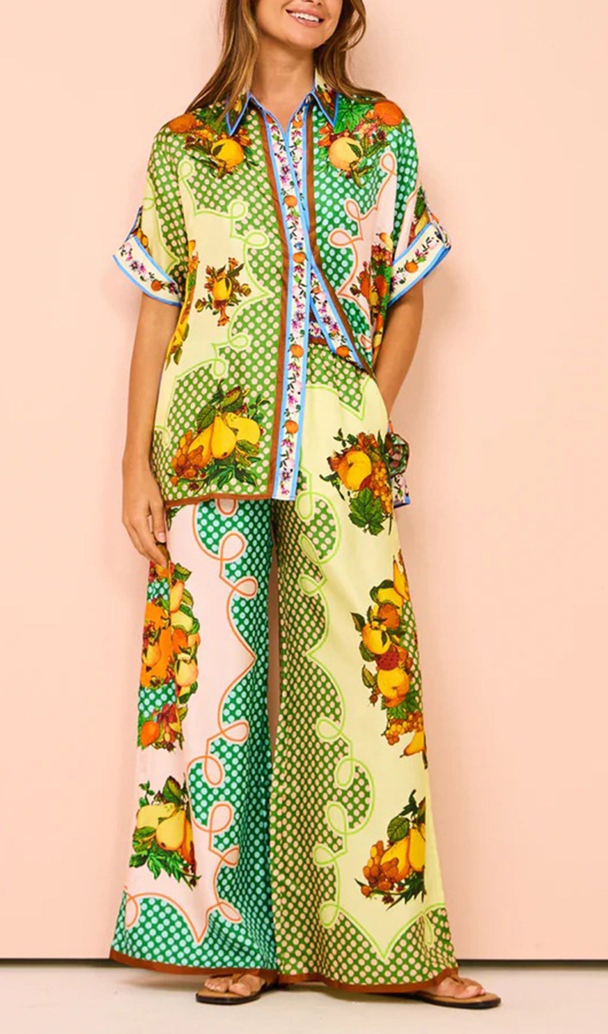 Kıyafetler Hawai İki Parça Set