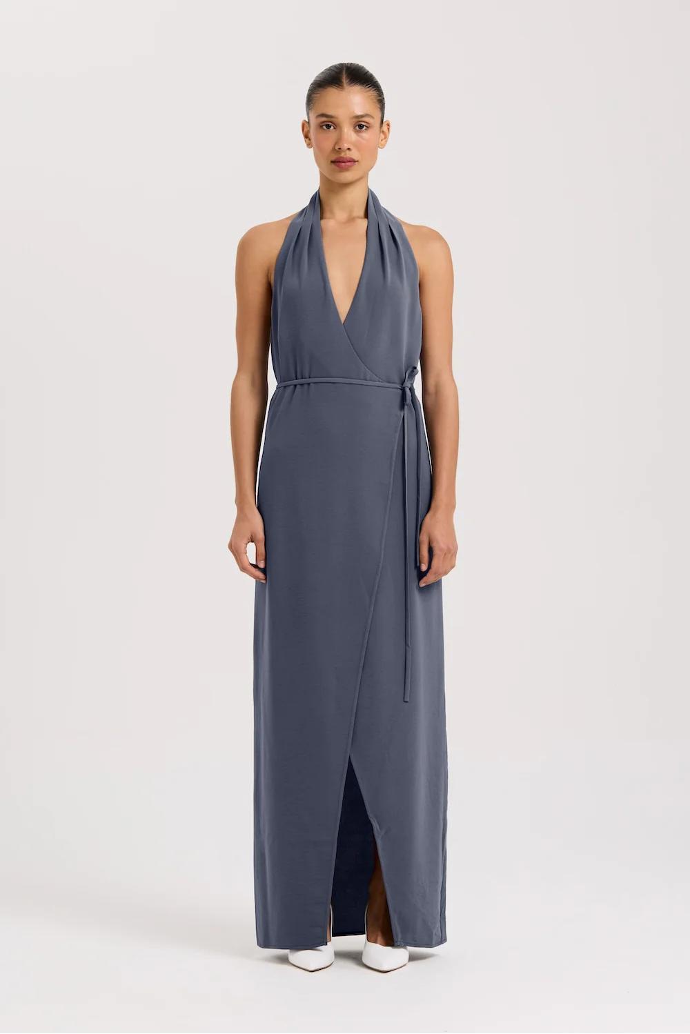 Vida Halter Yaka Maxi Elbise