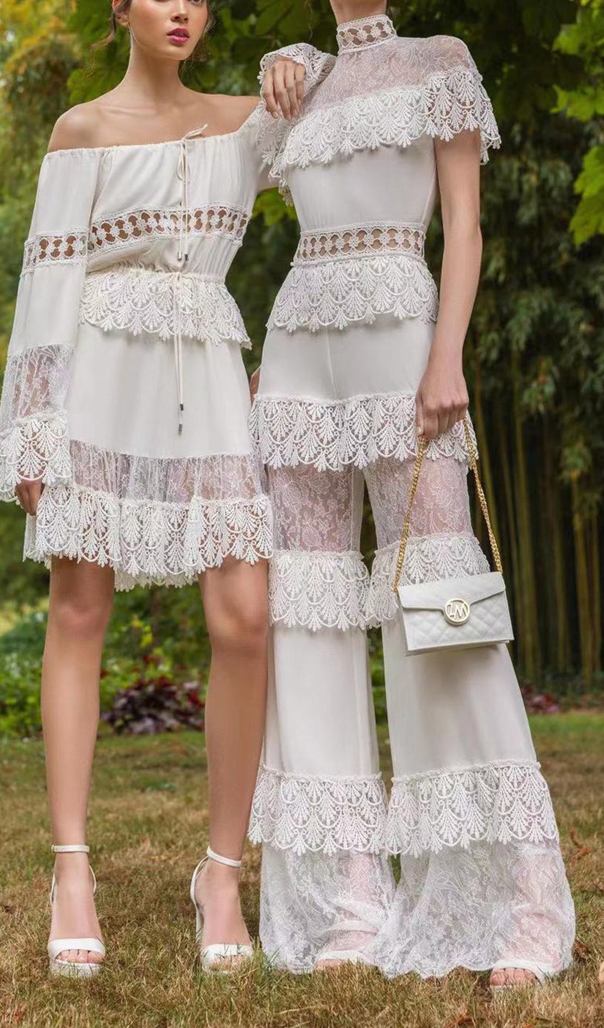 Kroşe Geniş Paça Uzun Pantolon Romper Tulum