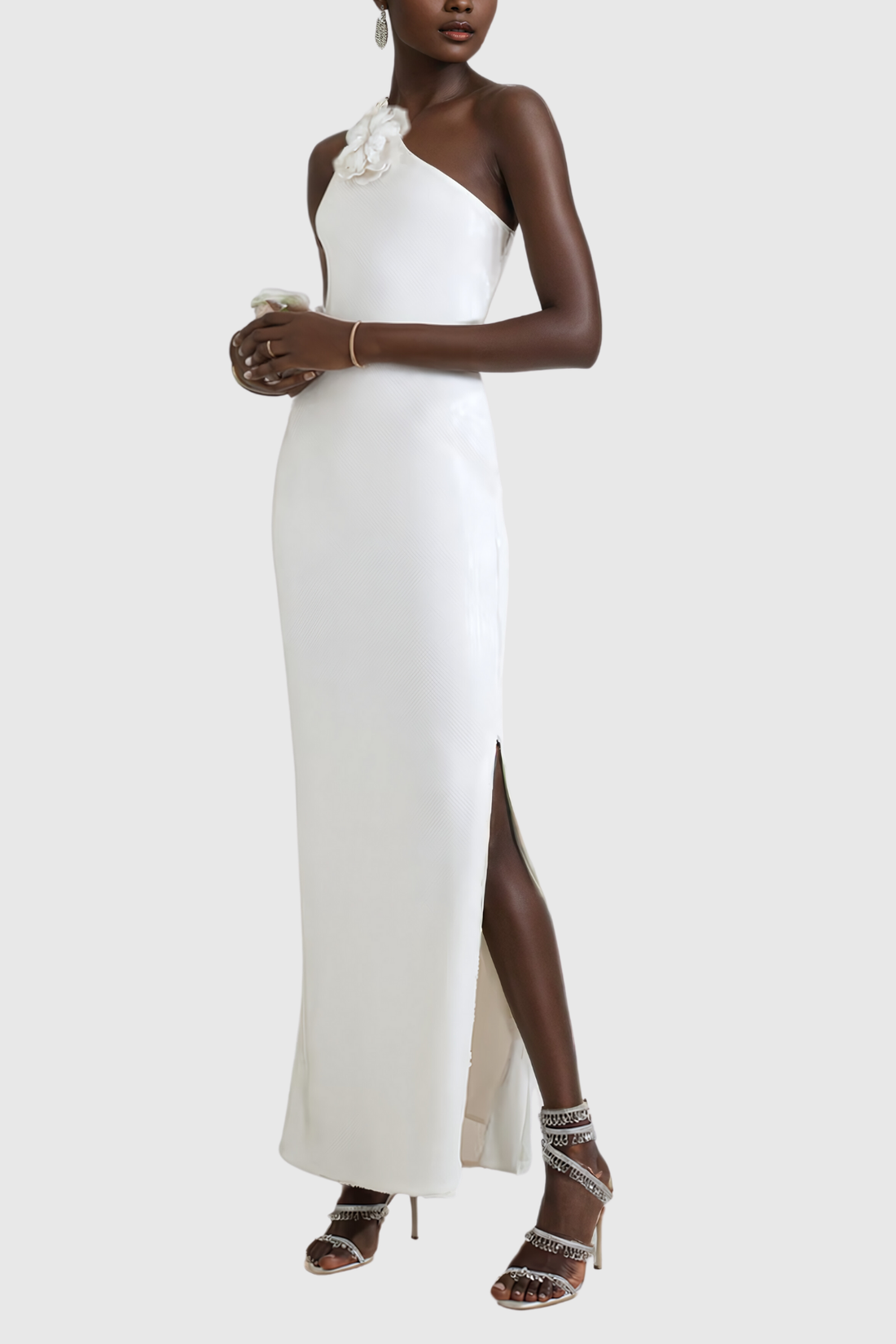 Aceline Payet Halter Yaka Bodycon Maksi Elbise