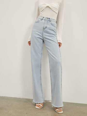 Denim Düz Paça Kot