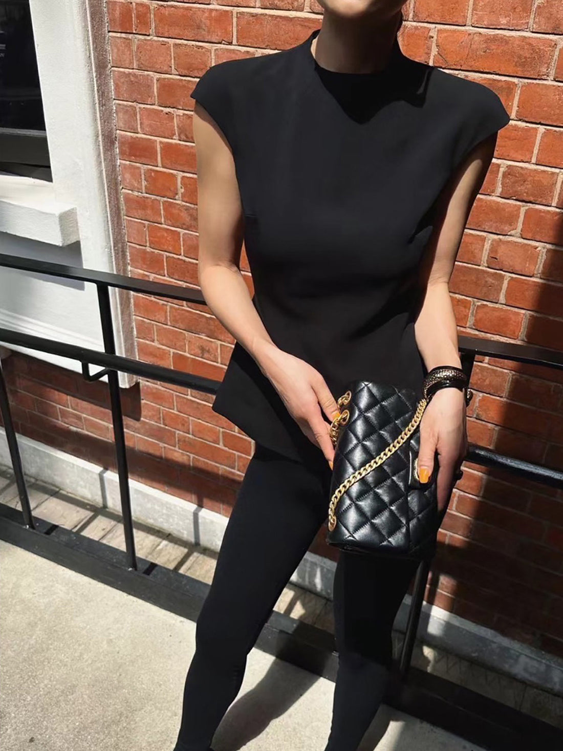Minimalist Biye Korse Fermuarlı Bluz