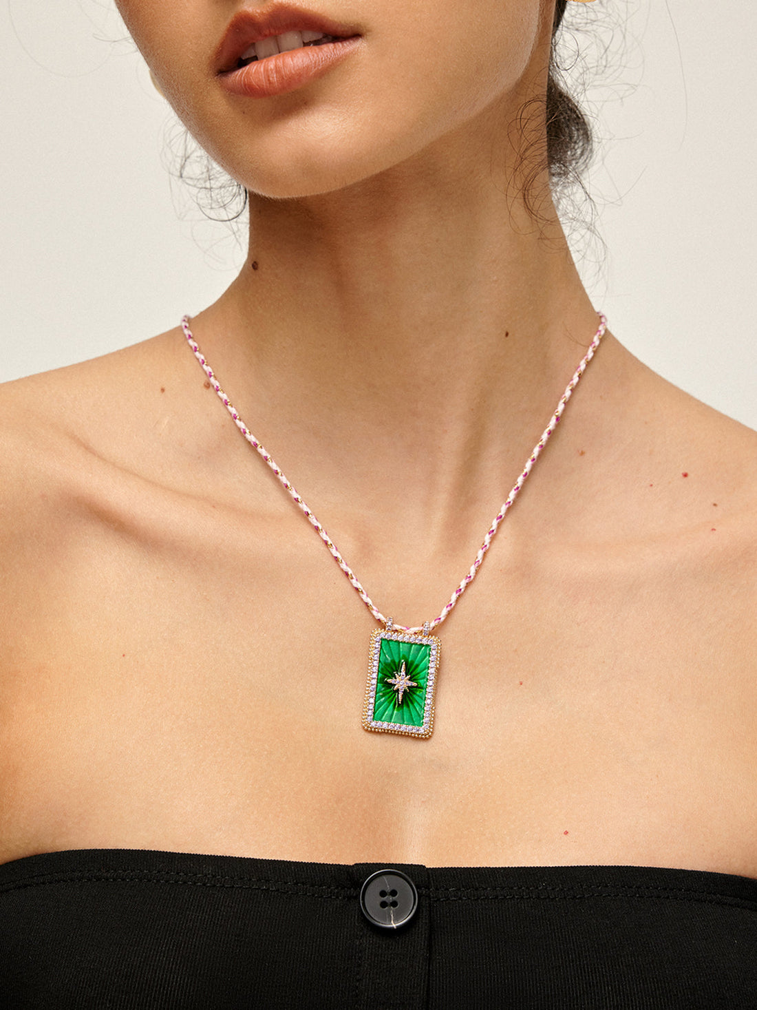 Boheme Yeşil Bless Charms Kolye