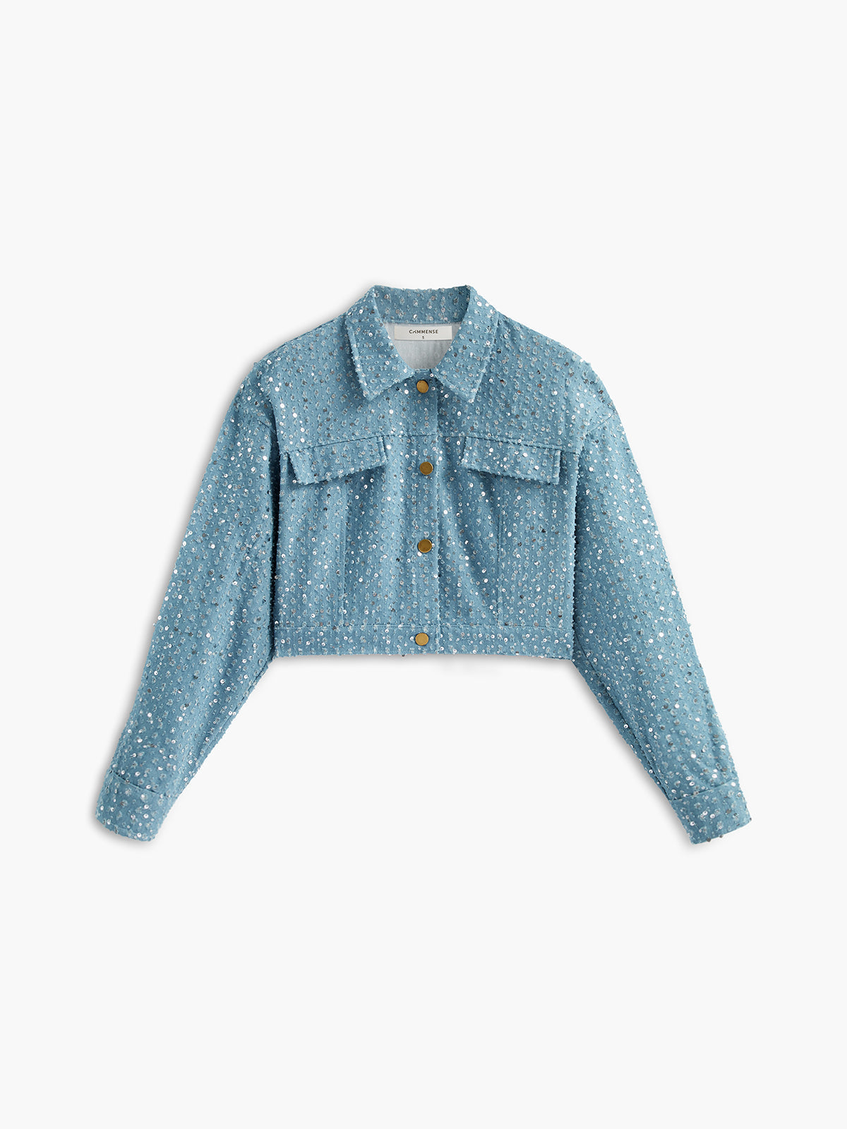 Payet Dekorlu Crop Ceket