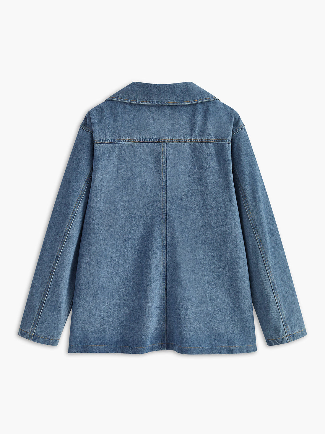 Yaka Kargo Denim Ceket