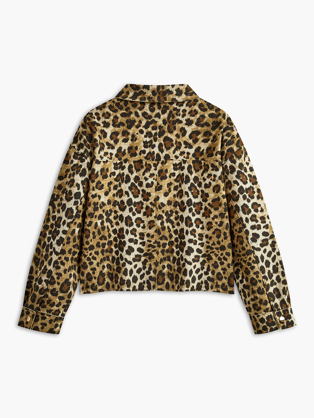 Leopar Göğüslü Polo Ceket
