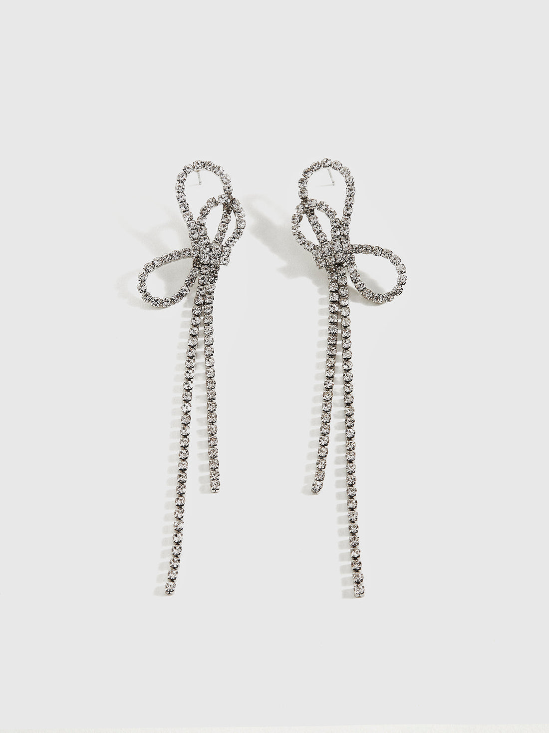 Rhinestone Fiyonk Püskül Küpe
