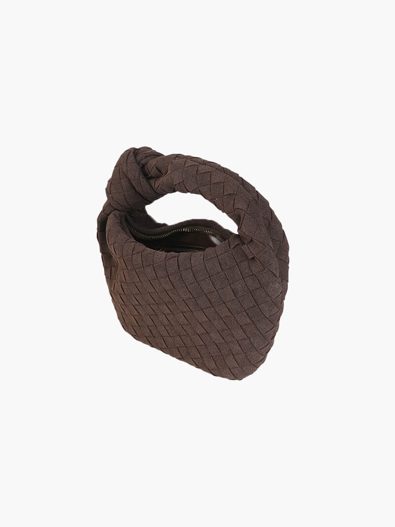 Woven Mini Premium Süet Çanta