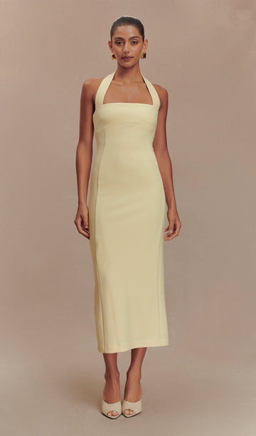 Takım Elbise Halter Midi Elbise