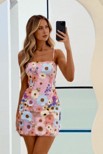 Swifty - Pembe Mini Elbise