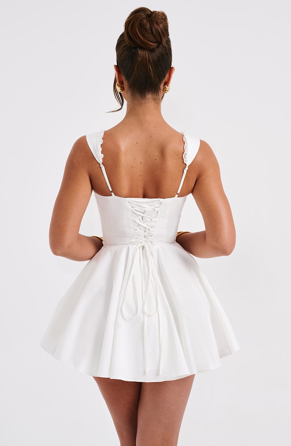 Antonella - Beyaz Mini Elbise
