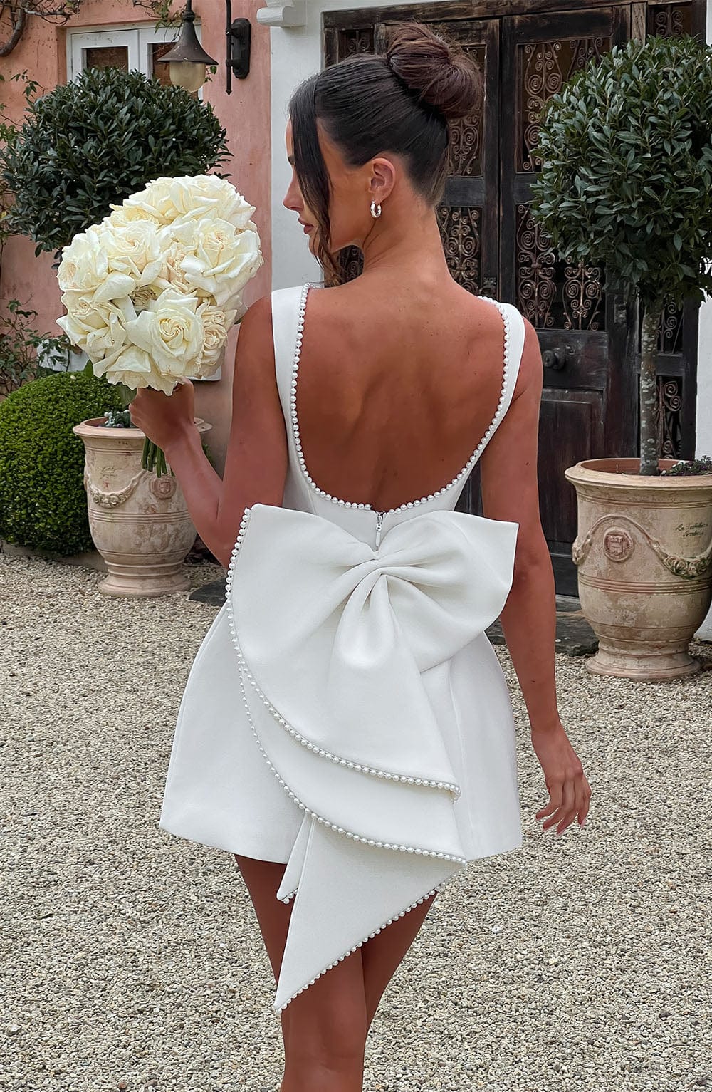 Carrie Mini Elbise - Beyaz