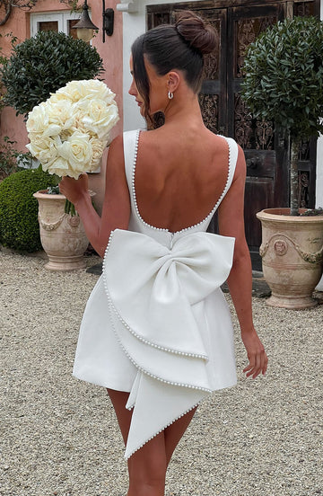 Carrie Mini Elbise - Beyaz