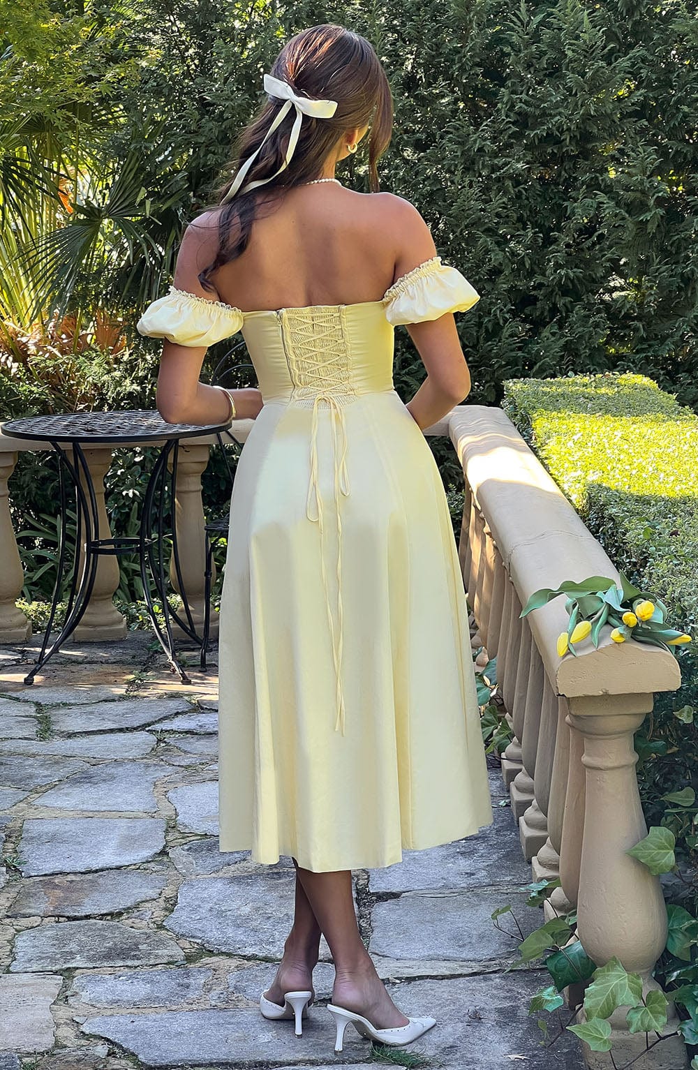 Courtney - Limon Midi Elbise