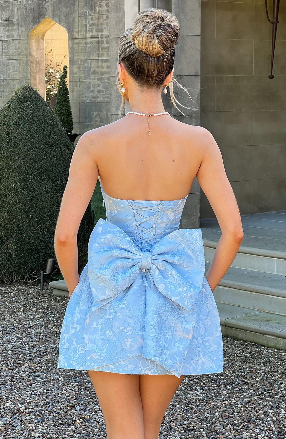 Elenora - Mavi Mini Elbise