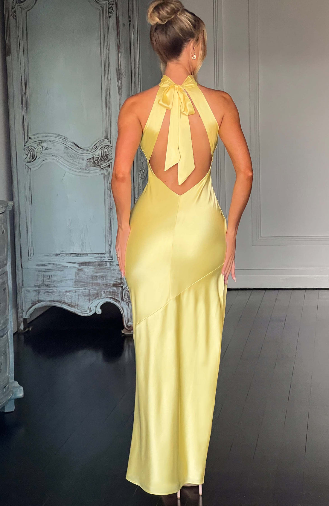 Etta - Limon Rengi Maxi Elbise