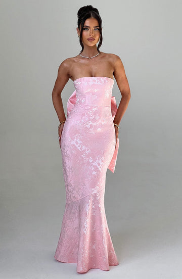 Felicity Maksi Elbise - Pembe