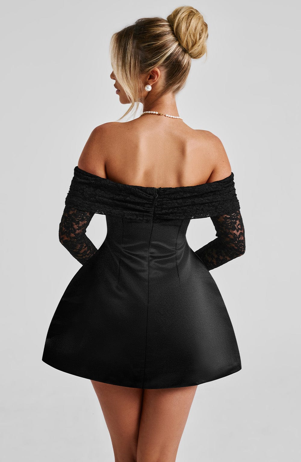 Georgianna - Siyah Mini Elbise