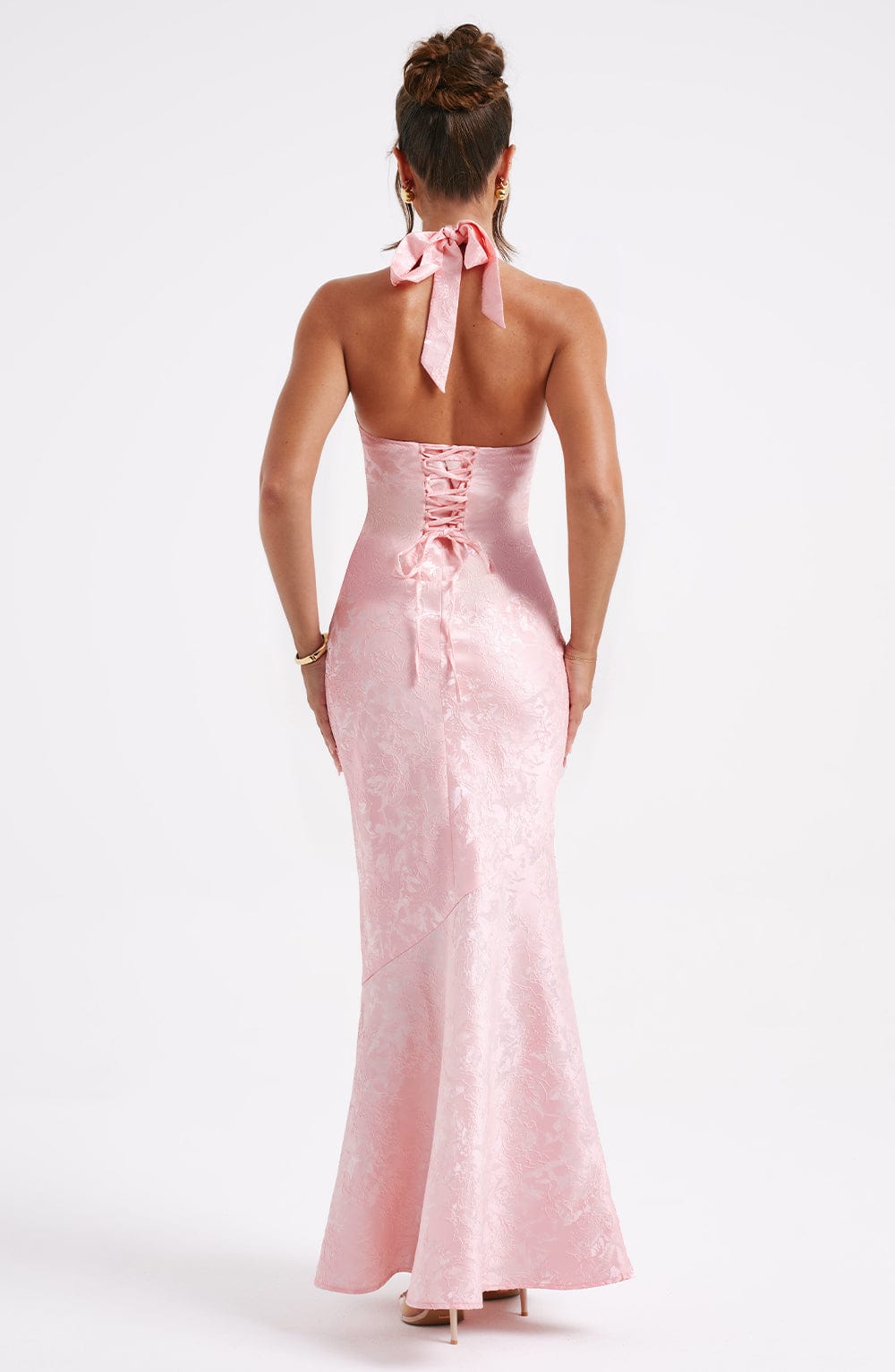 Josephine - Pembe Maxi Elbise