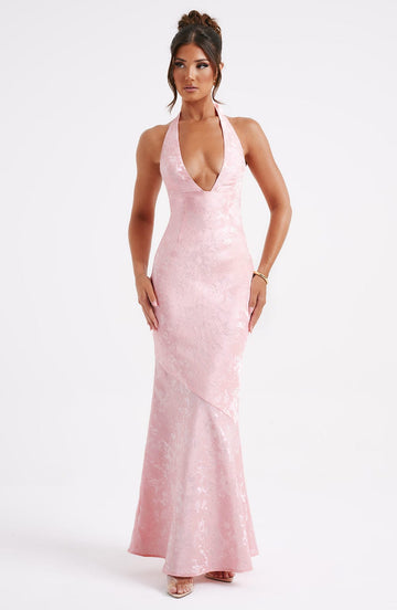 Josephine - Pembe Maxi Elbise