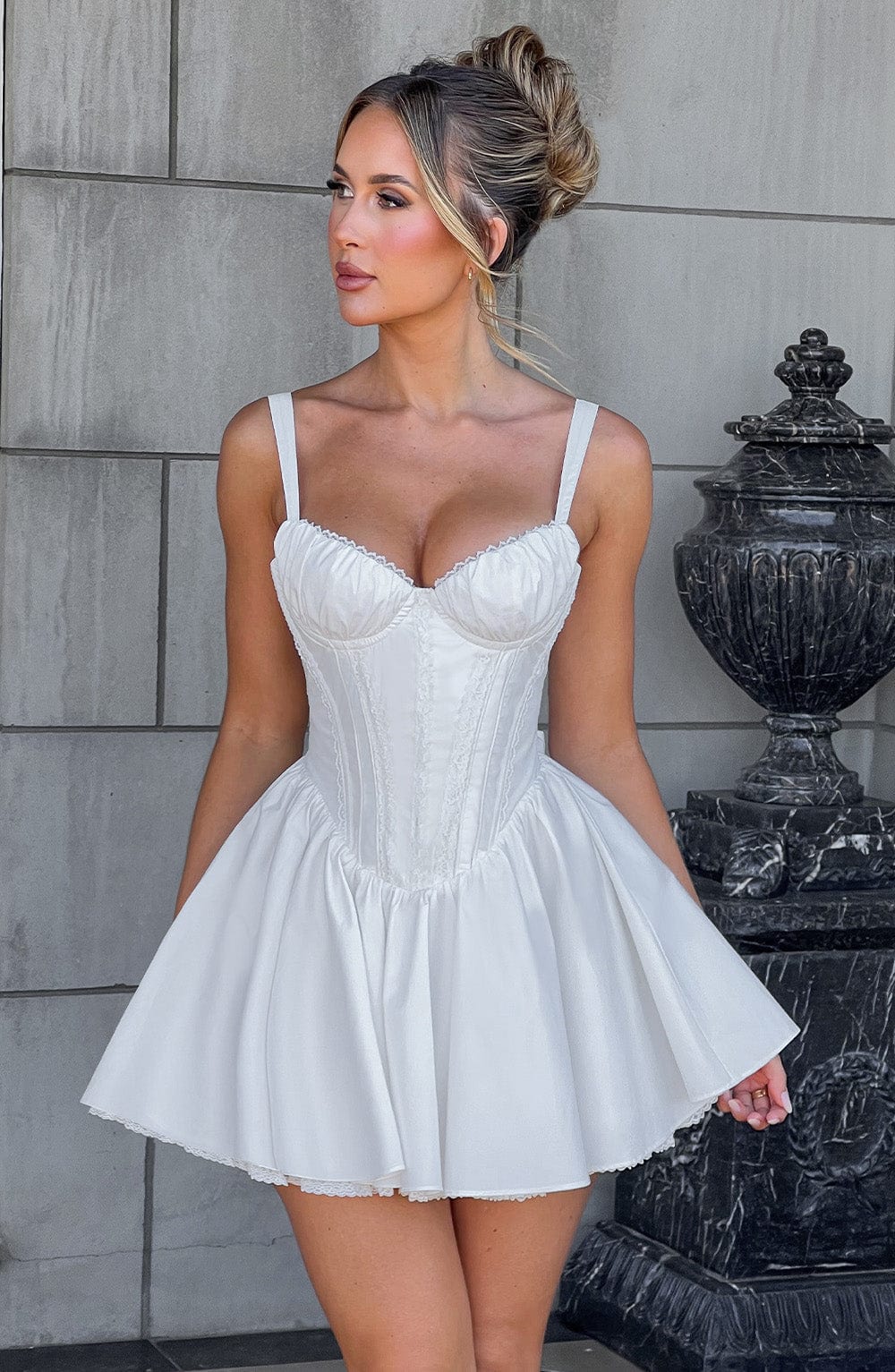 Josie - Beyaz Mini Elbise