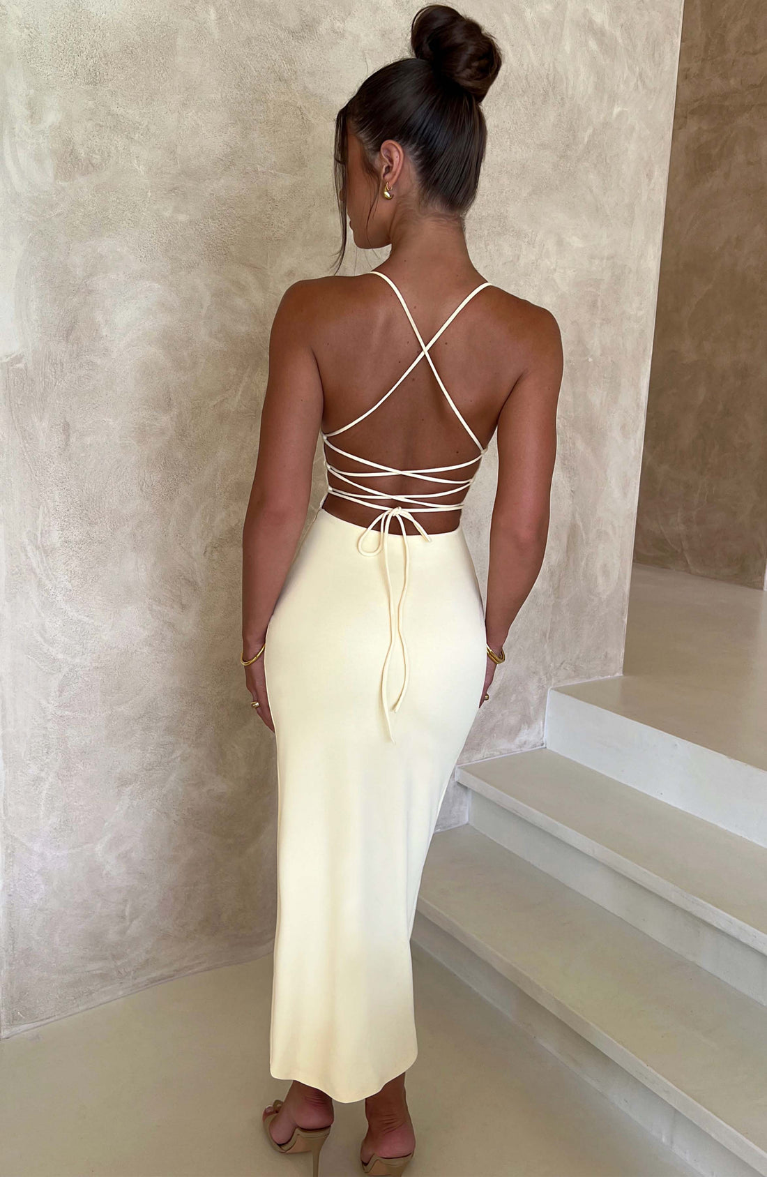 Kiana - Limon Midi Elbise