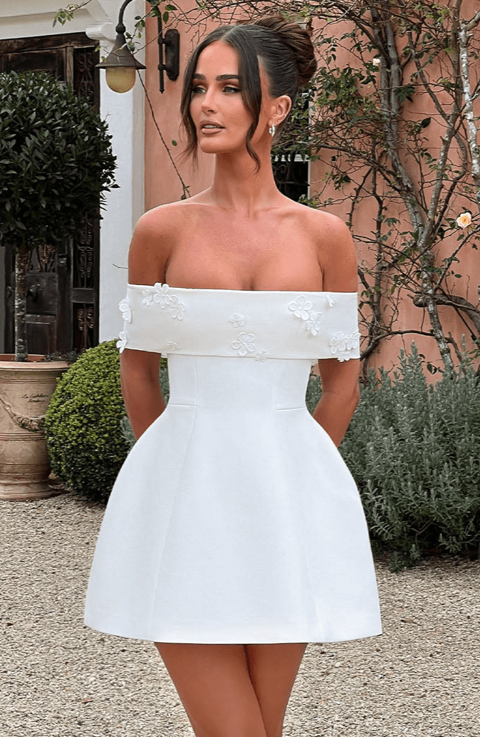Laurel - Beyaz Mini Elbise
