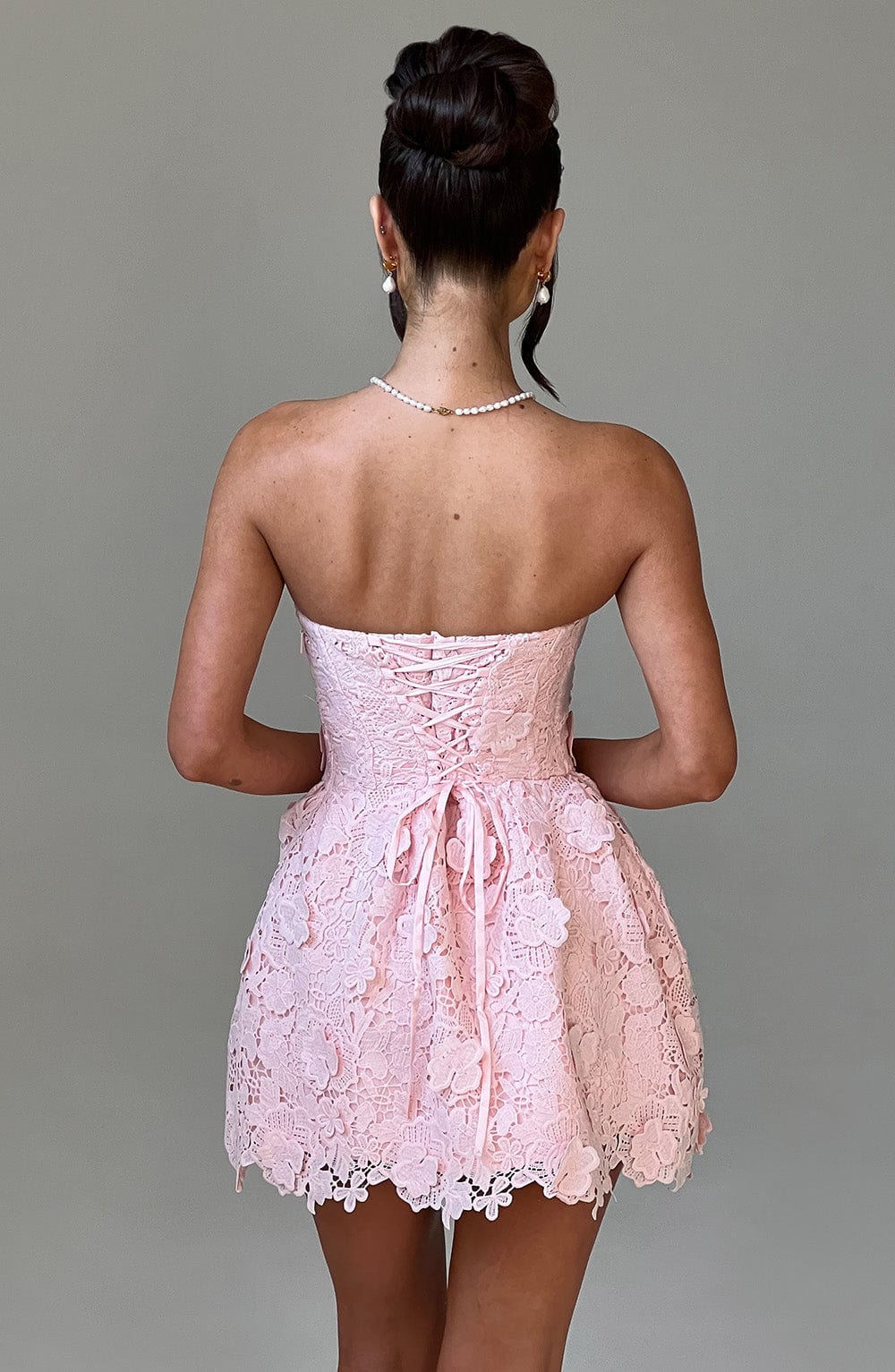 Leona Mini Elbise - Pembe