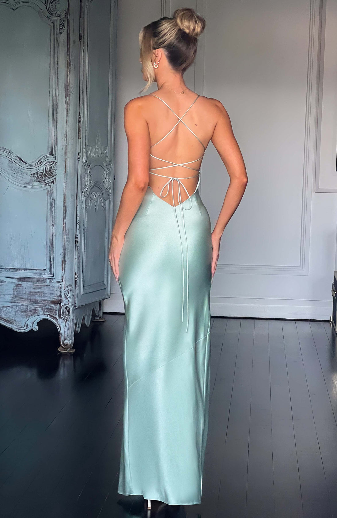 Misha - Adaçayı Yeşili Maxi Elbise