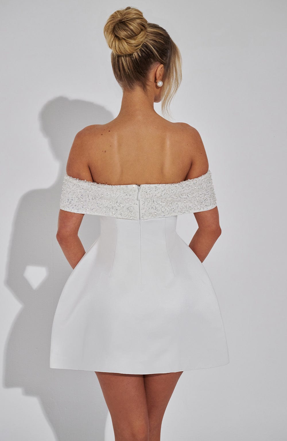 Noelle - Beyaz Mini Elbise