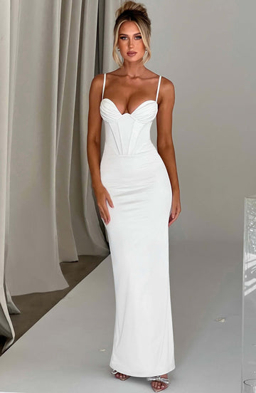 Onika - Beyaz Maxi Elbise