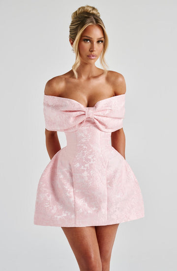 Raquel Mini Elbise - Pembe