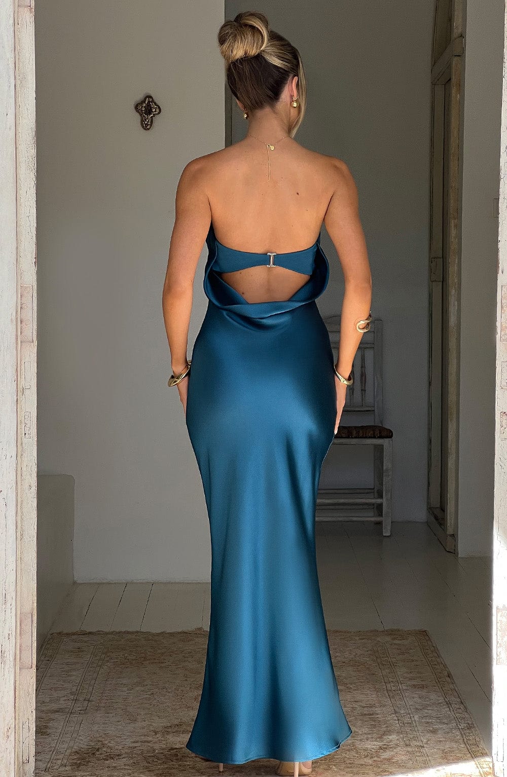 Rheanna - Mavi Maxi Elbise