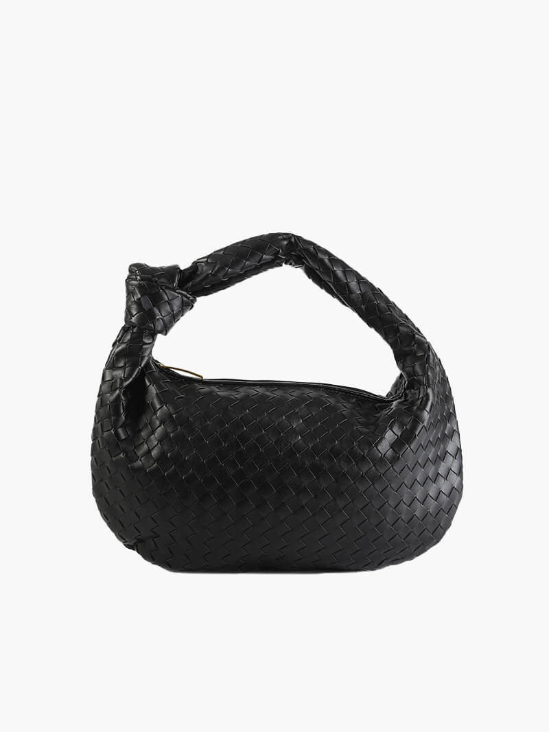 Woven Orta Boy Vegan Deri Çanta