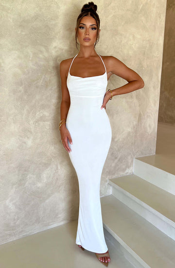 Talisa - Beyaz Maxi Elbise
