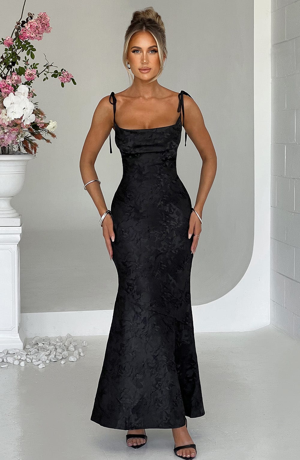 Whitney - Siyah Maxi Elbise