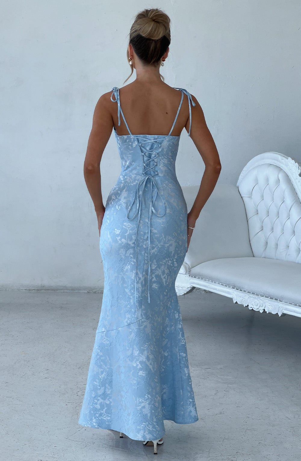 Whitney - Mavi Maxi Elbise