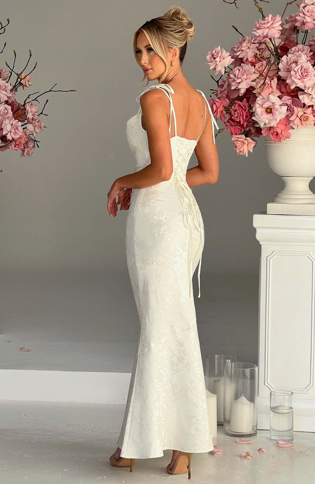 Whitney - Beyaz Maxi Elbise